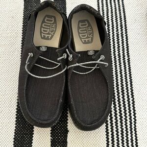Hey Dude, Wendy Black Metallic Size 9